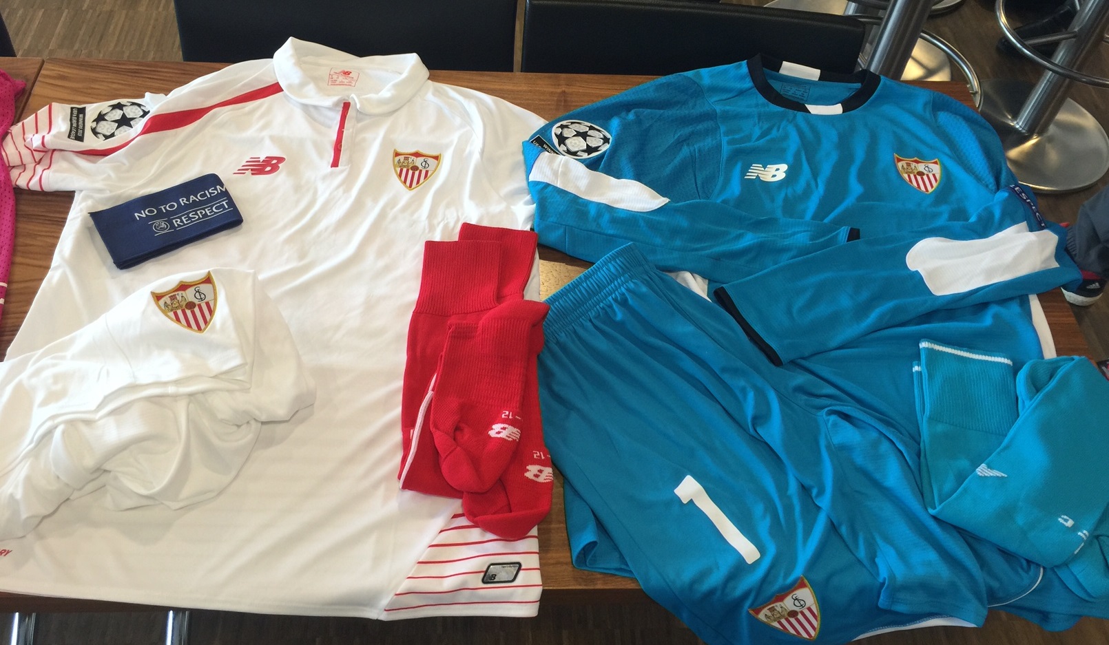 Camisetas del Sevilla FC para jugar contra el Gladbach