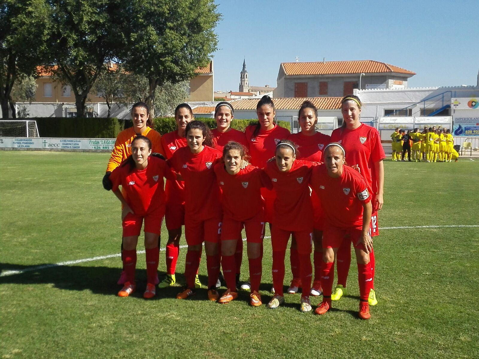 Once inicial del Sevilla Femenino ante el FF La Solana