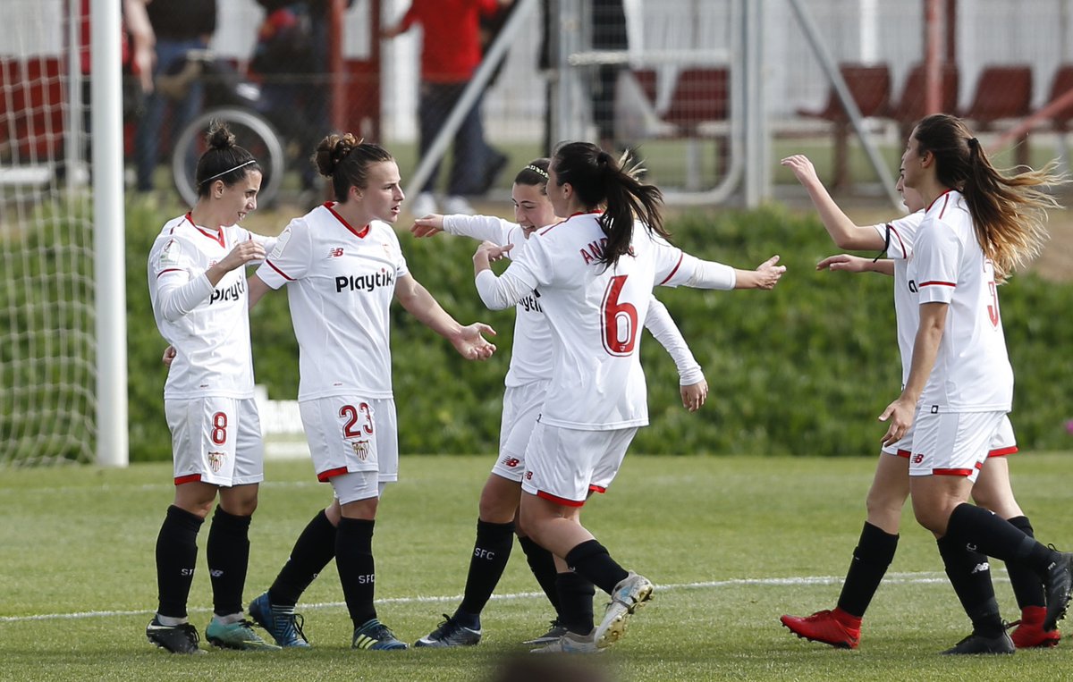 Celebración gol Raquel Pinel Sevilla FC femenino