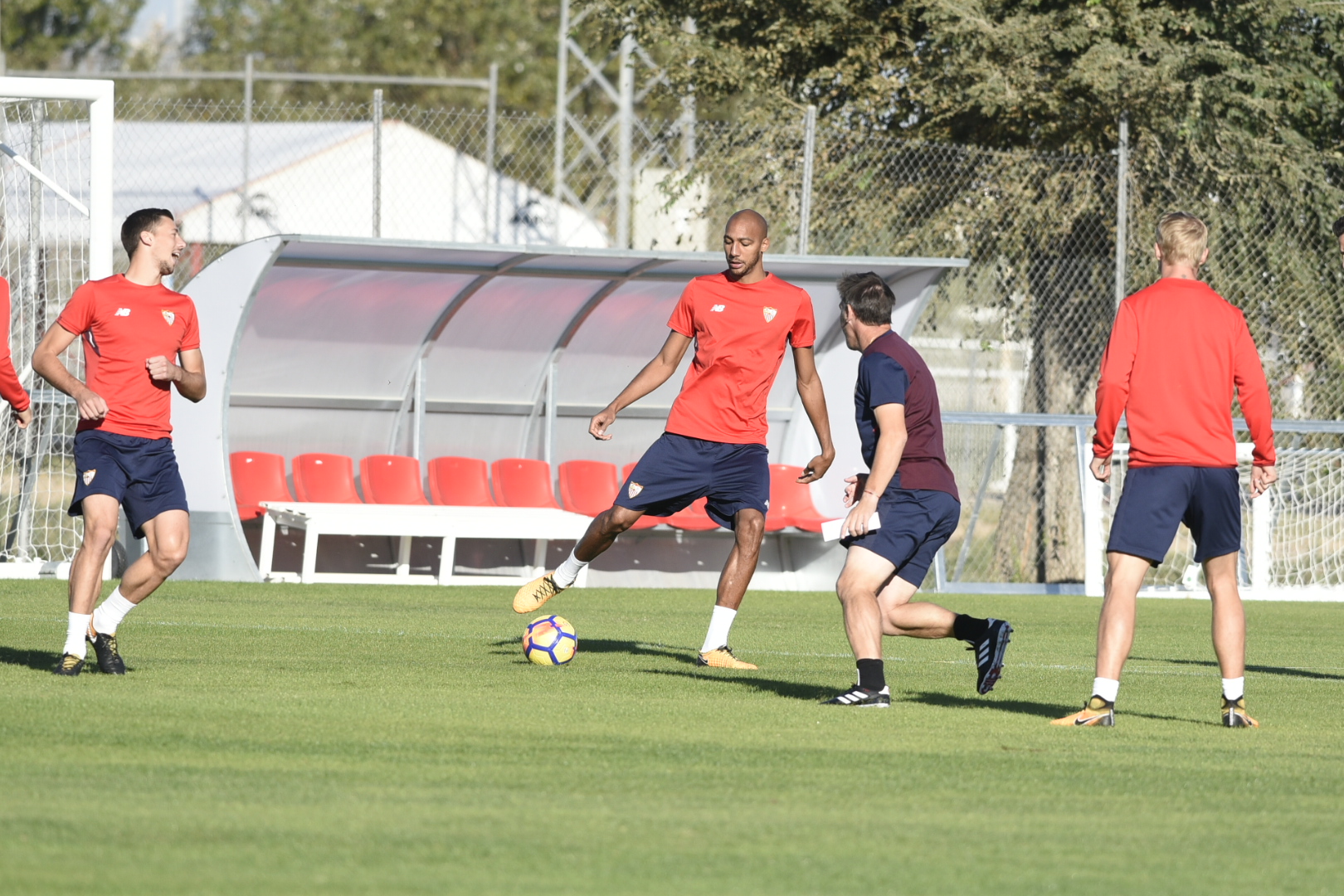 Entrenamiento del Sevilla FC el 26 de octubre