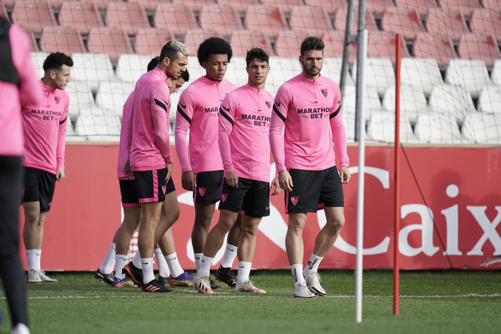 Entrenamiento del Sevilla FC el 17 de diciembre