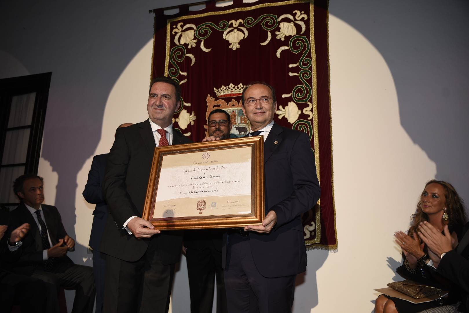 José Castro receives the Mostachón de Oro in Utrera