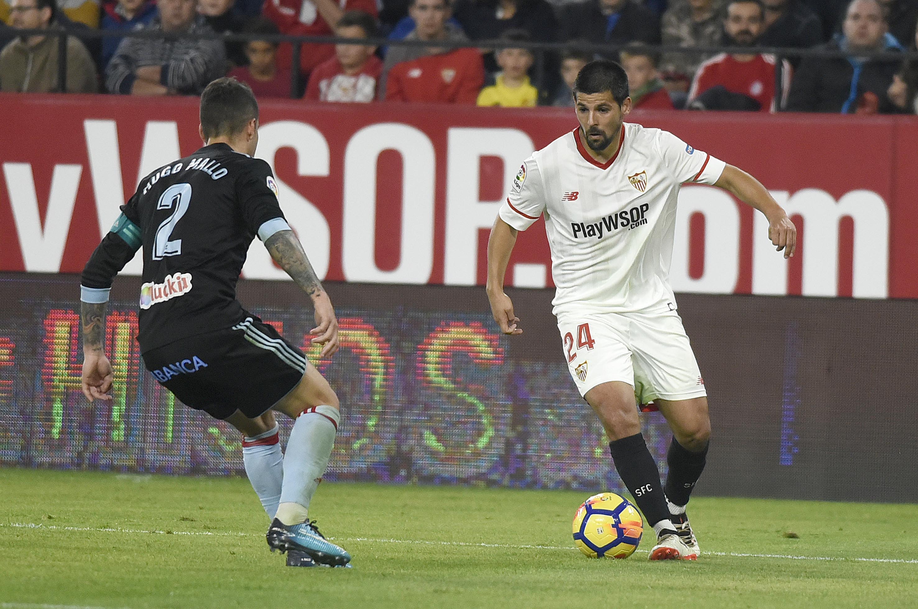 Nolito of Sevilla FC against RC Celta
