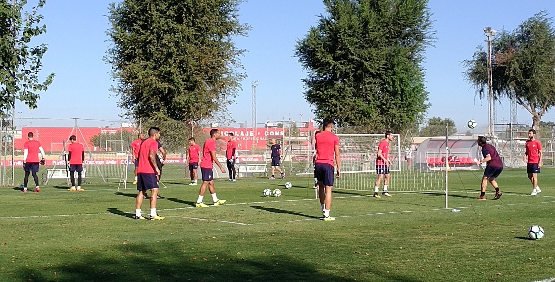 Entrenamiento del Sevilla FC 15 de septiembre