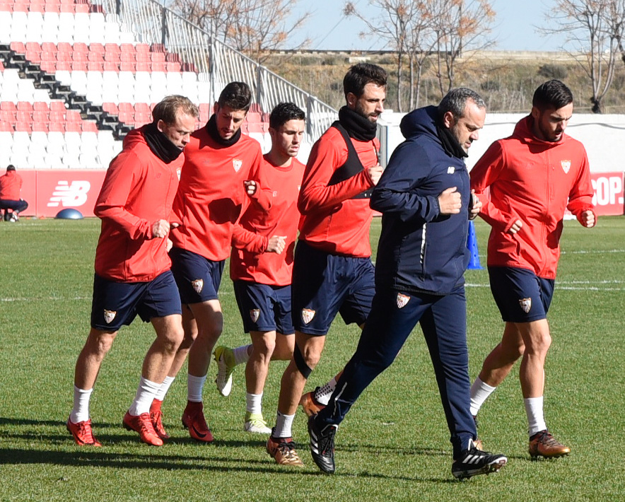 Entrenamiento del Sevilla FC del 15 de enero