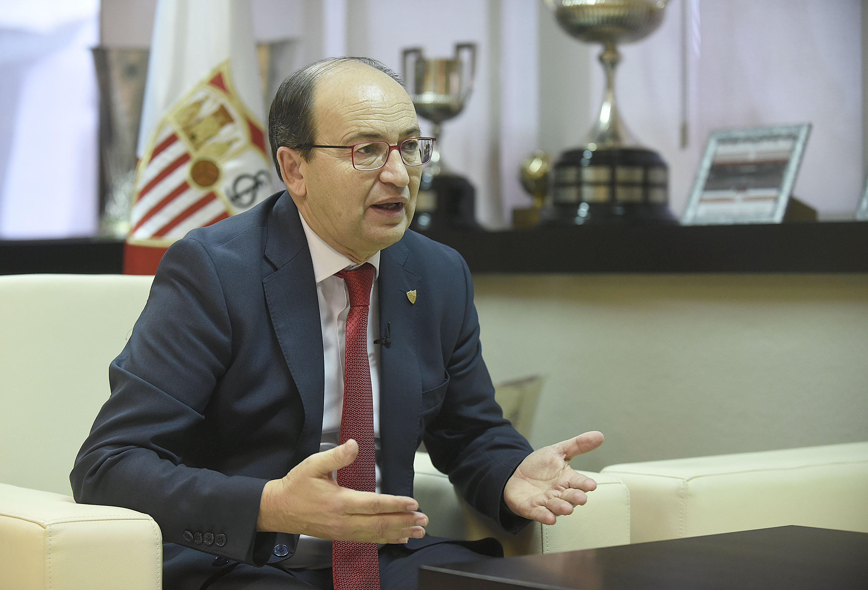 The president José Castro in an interview