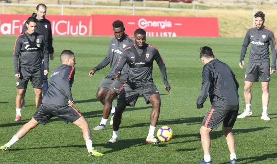 Entrenamiento del Sevilla FC del 21 de diciembre