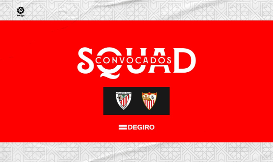 Sevilla FC squad list to face Athletic Club away