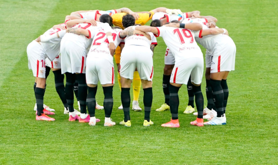 El Sevilla FC se conjura antes de un partido