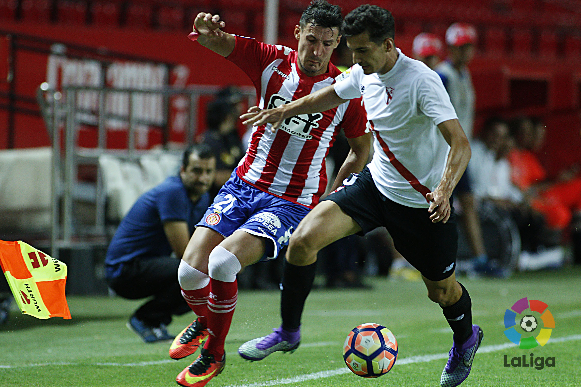 Alex Muñoz, en el debut del Sevilla Atlético ante el Girona