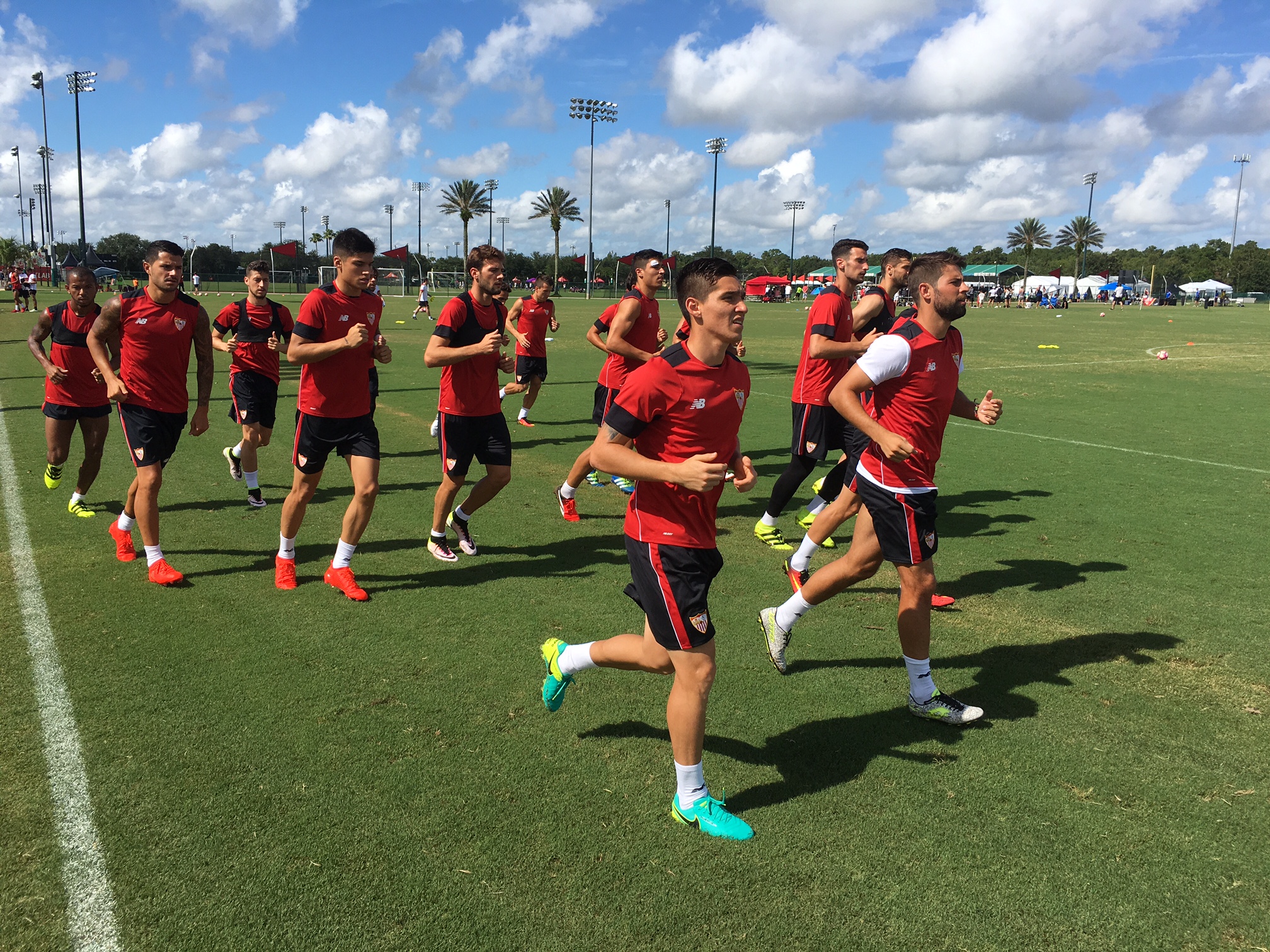 El Sevilla FC se prepara en Orlando durante la pretemporada