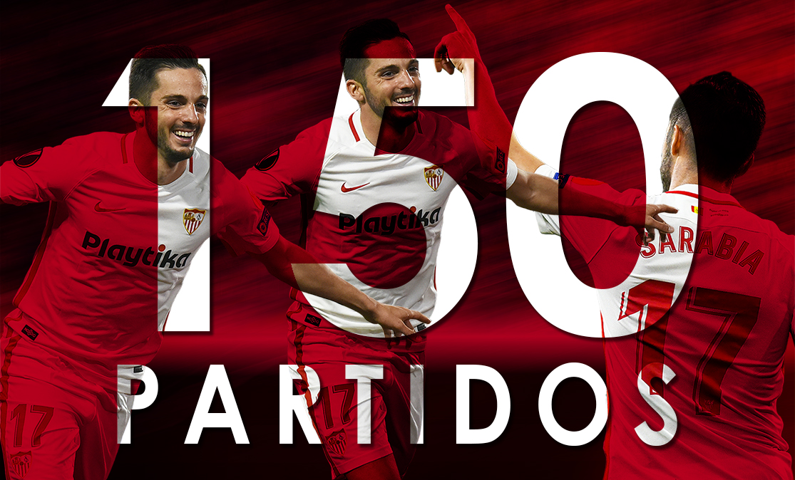 Sarabia cumple 150 partidos con el Sevilla FC 