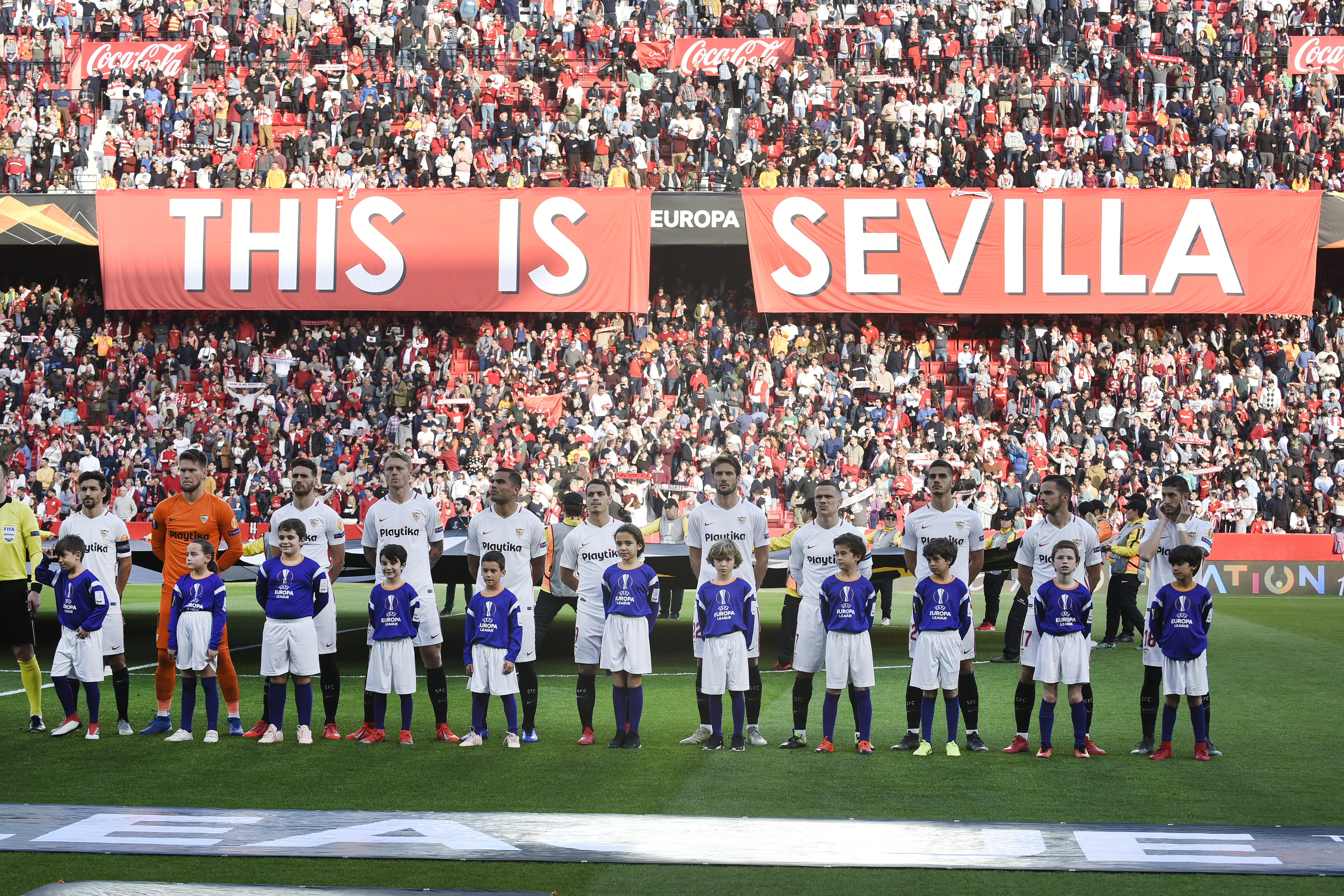 Imagen de un partido del Sevilla FC 