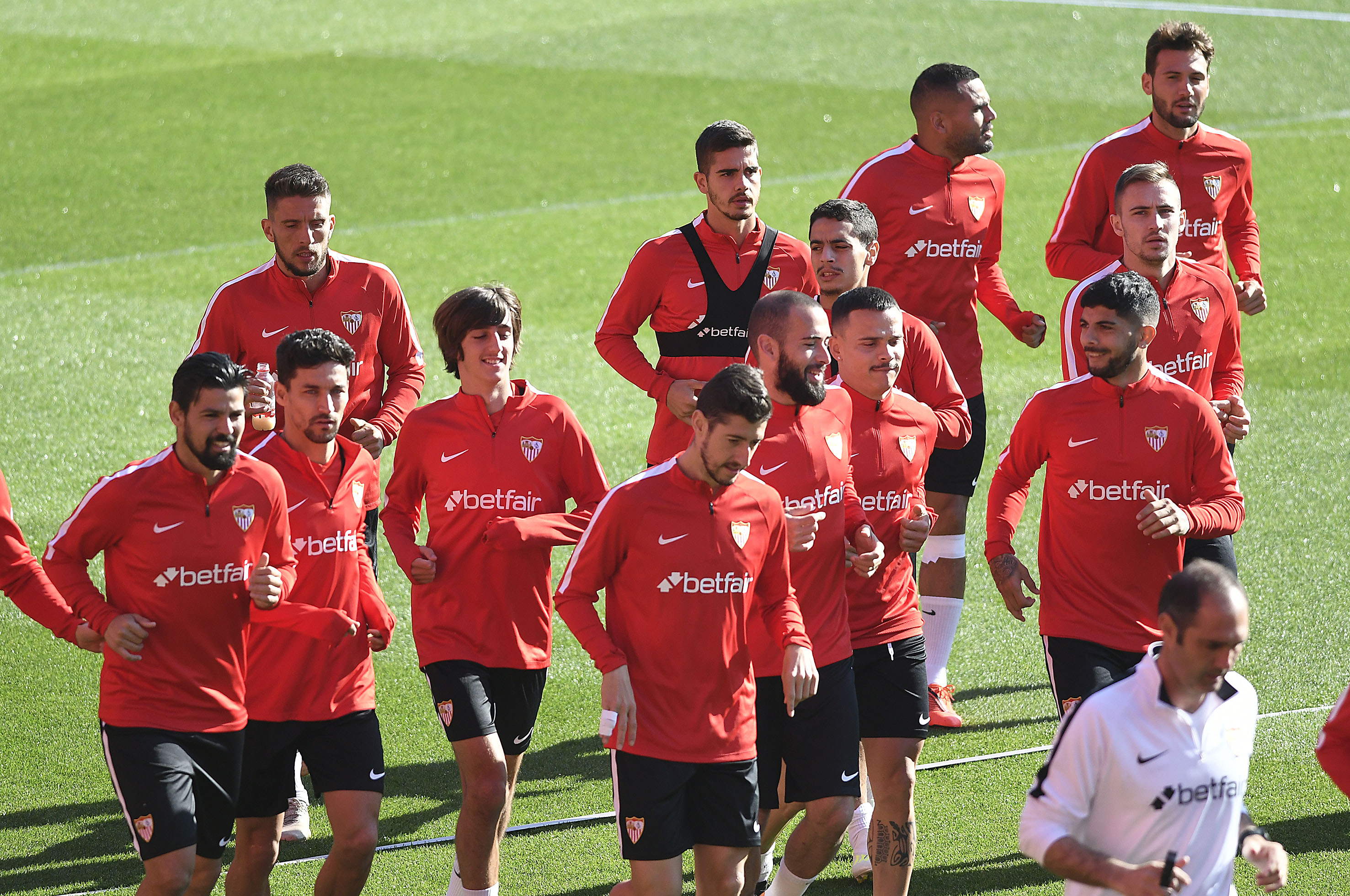 Sevilla FC training