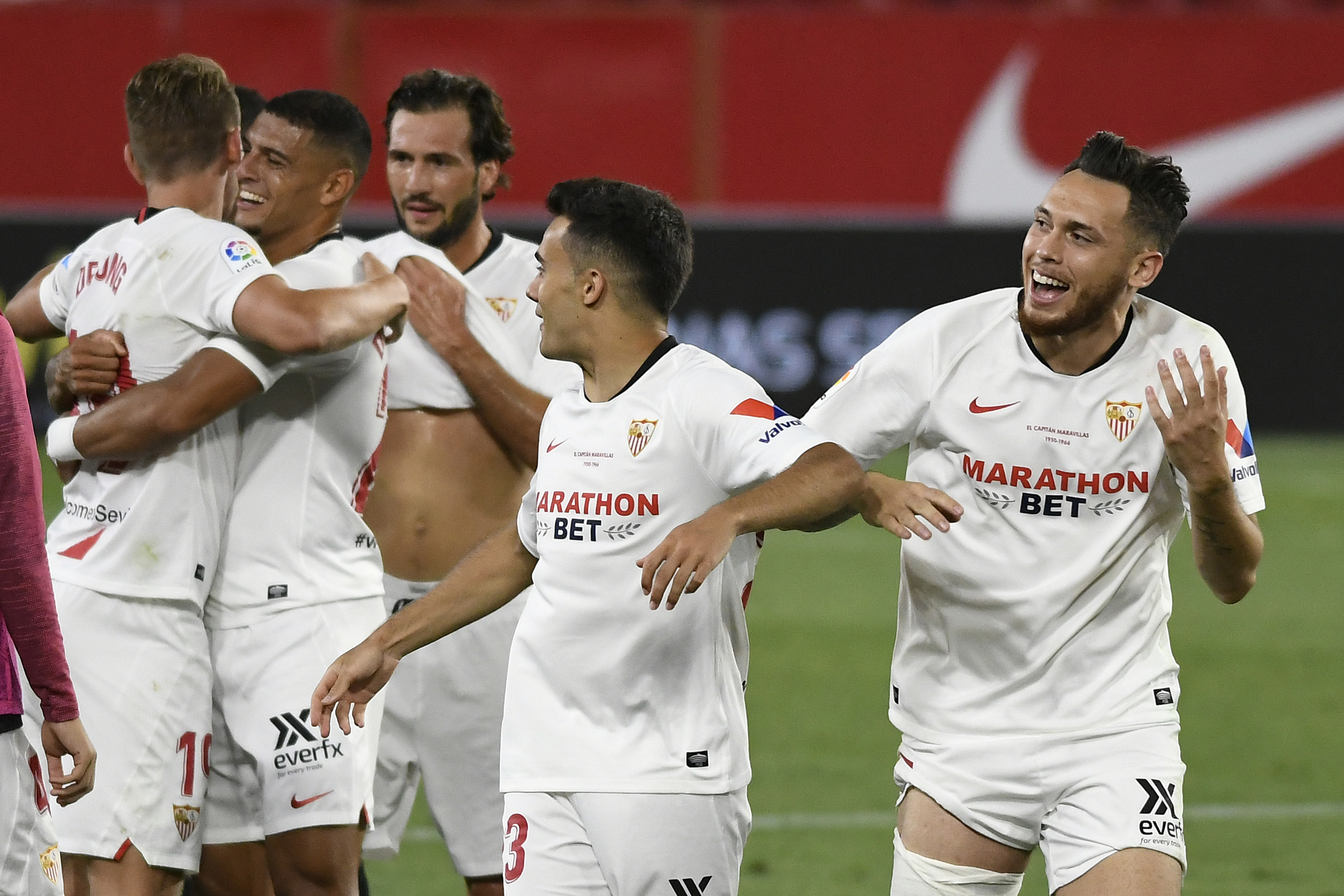Sevilla FC celebrate