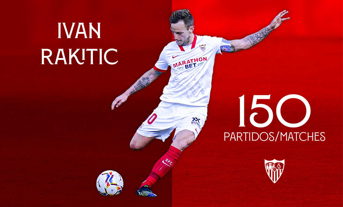150 league games for Rakitić in Sevilla colours