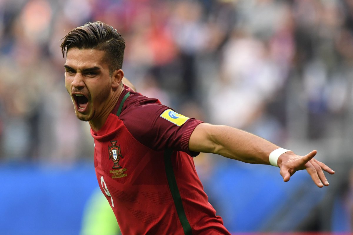 André Silva, with the Portuguse national team