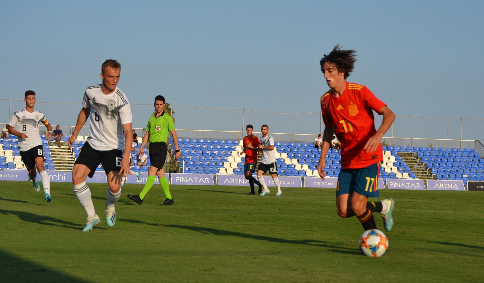 Bryan Gil in action for Spain U19 