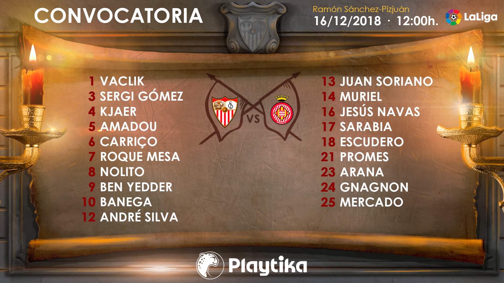 Machín convoca a 19 futbolistas contra el Girona