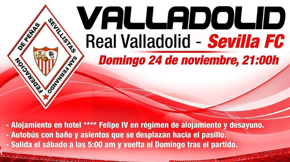 Desplazamiento a Valladolid con la Federación de Peñas