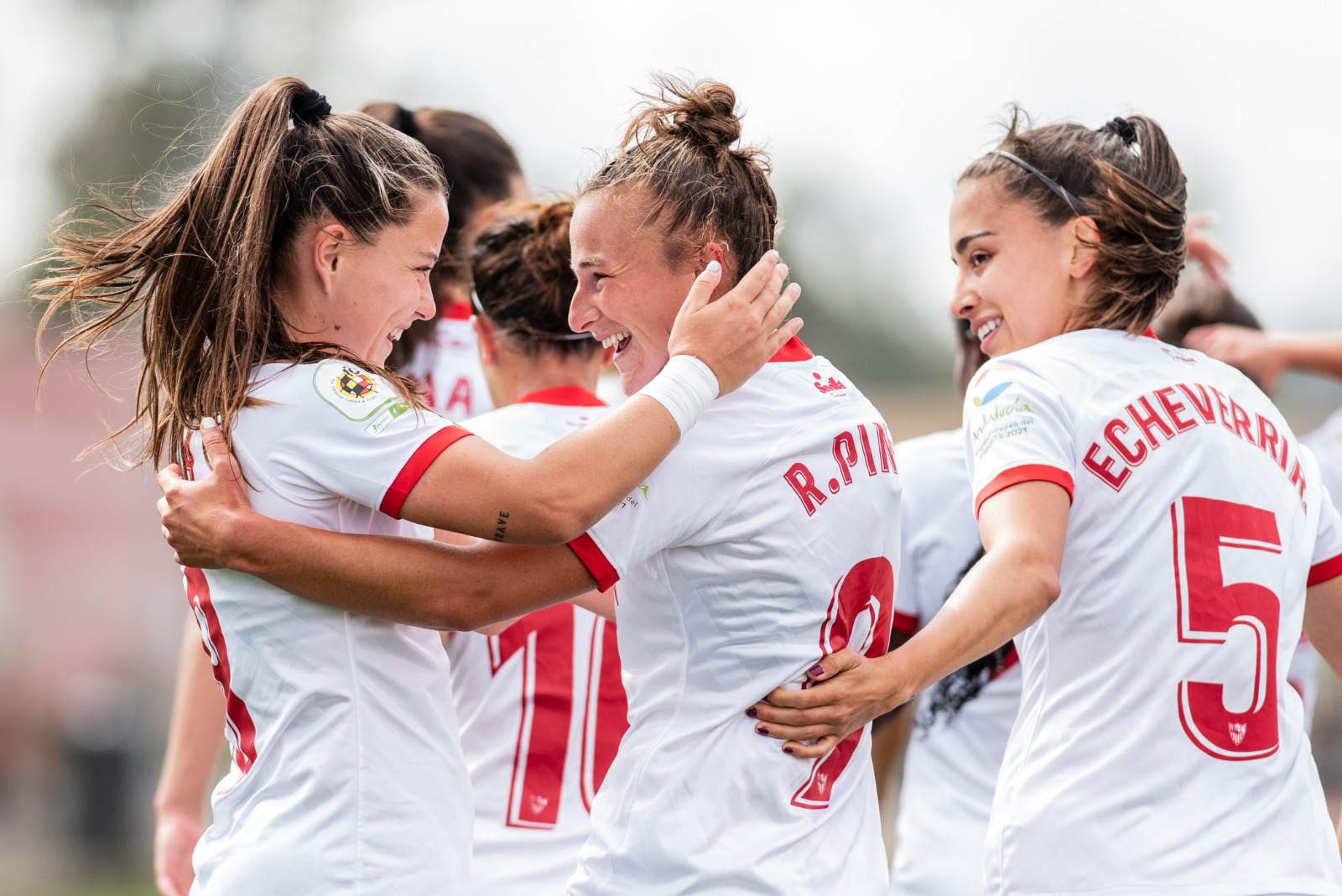 Celebración de gol Sevilla FC Femenino