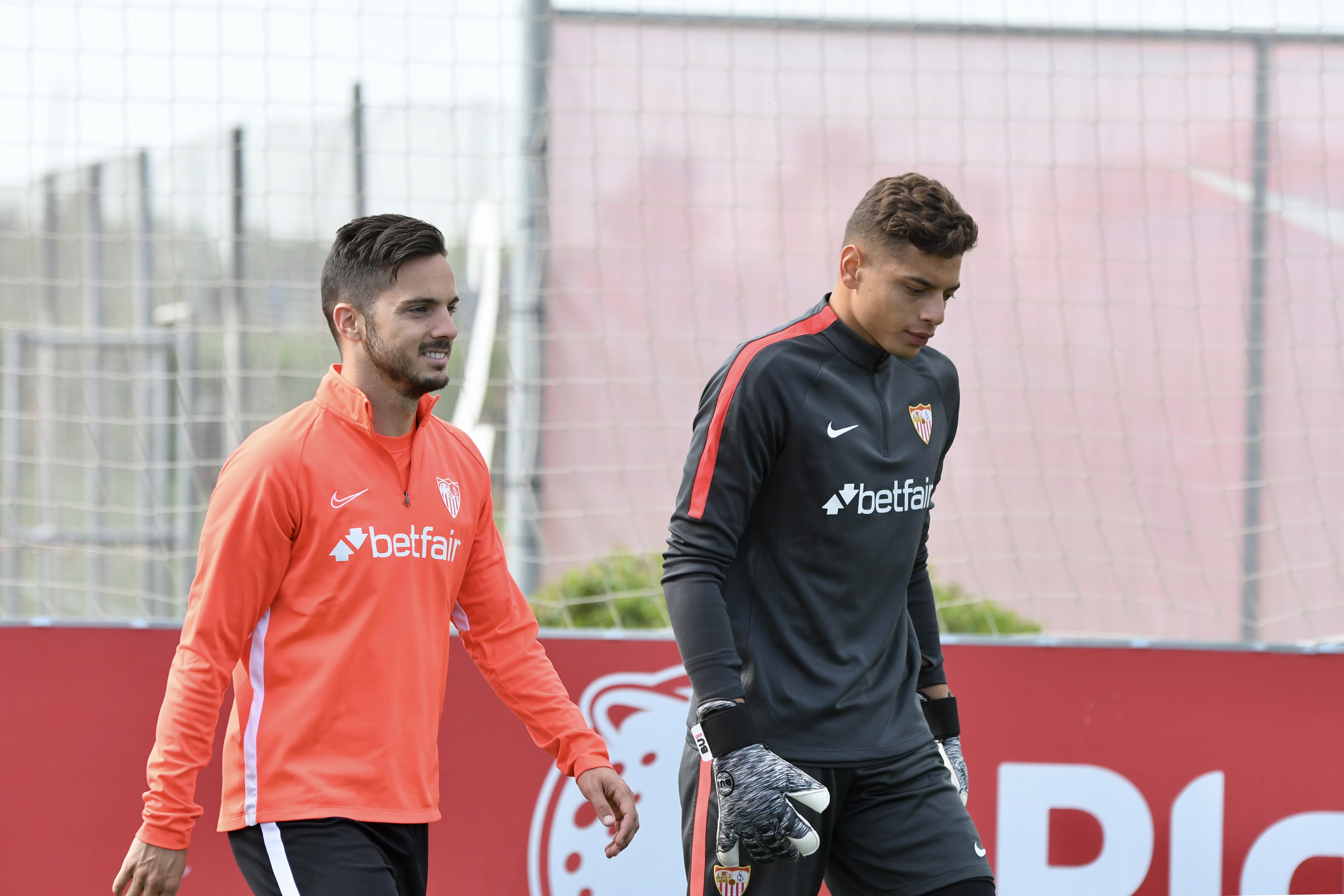 Sarabia volvió a entrenar con el Sevilla FC este lunes 22 de abril 