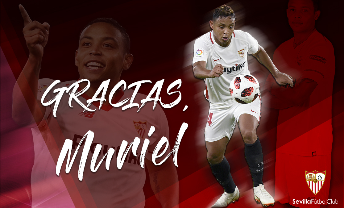 Muriel en un partido de pretemporada con el Sevilla FC