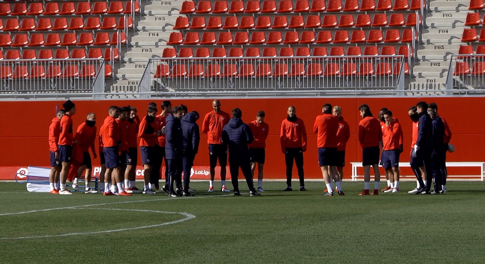 Entrenamiento del Sevilla FC