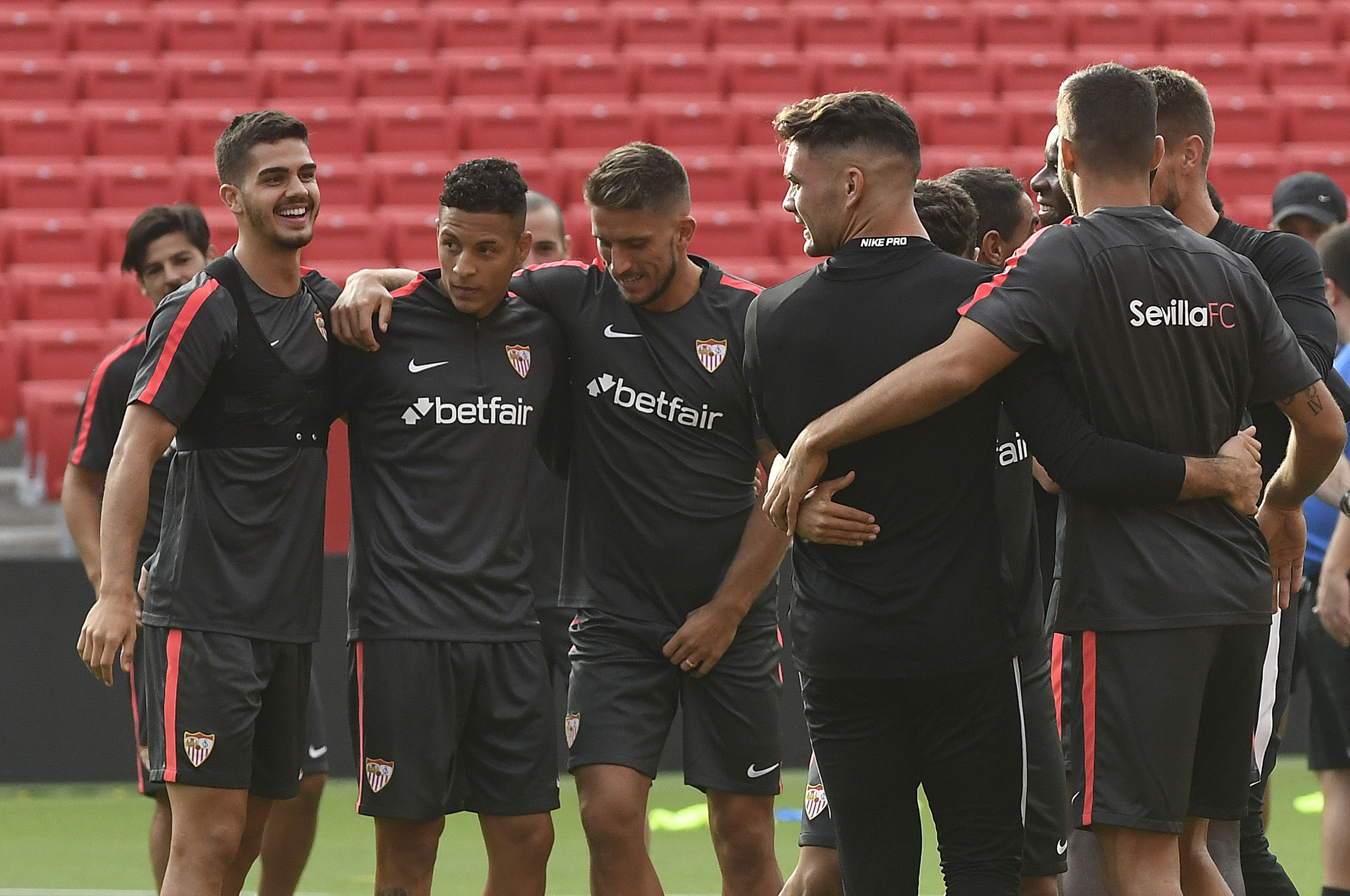 Último entrenamiento del Sevilla FC antes de recibir al Getafe
