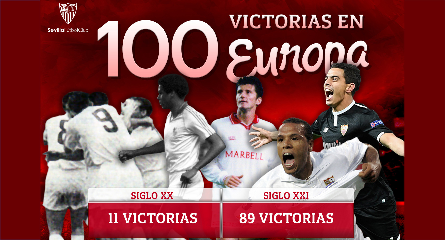 100 wins for Sevilla FC in Europa