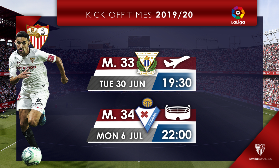 Kick off times vs Leganés and Eibar