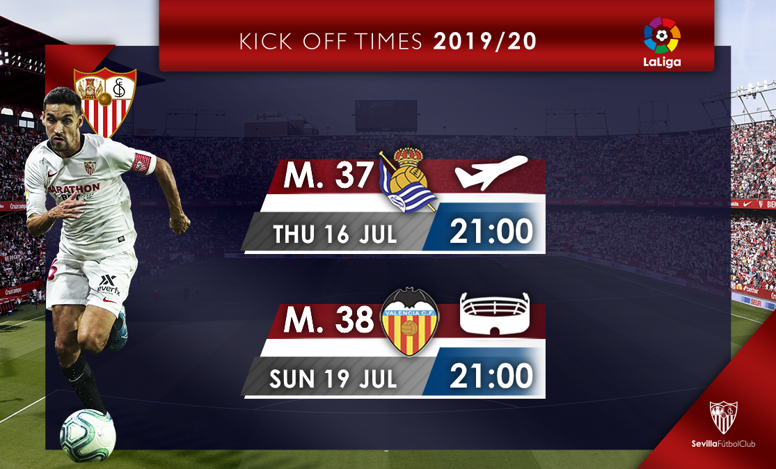 Kick off times, Matchdays 37 and 38