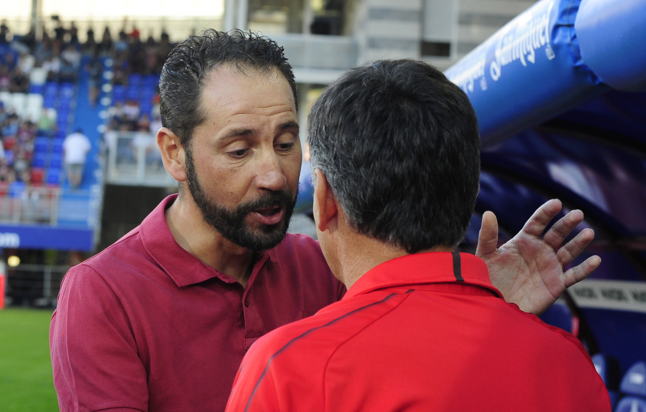 Machín y Mendilibar hablan antes del partido