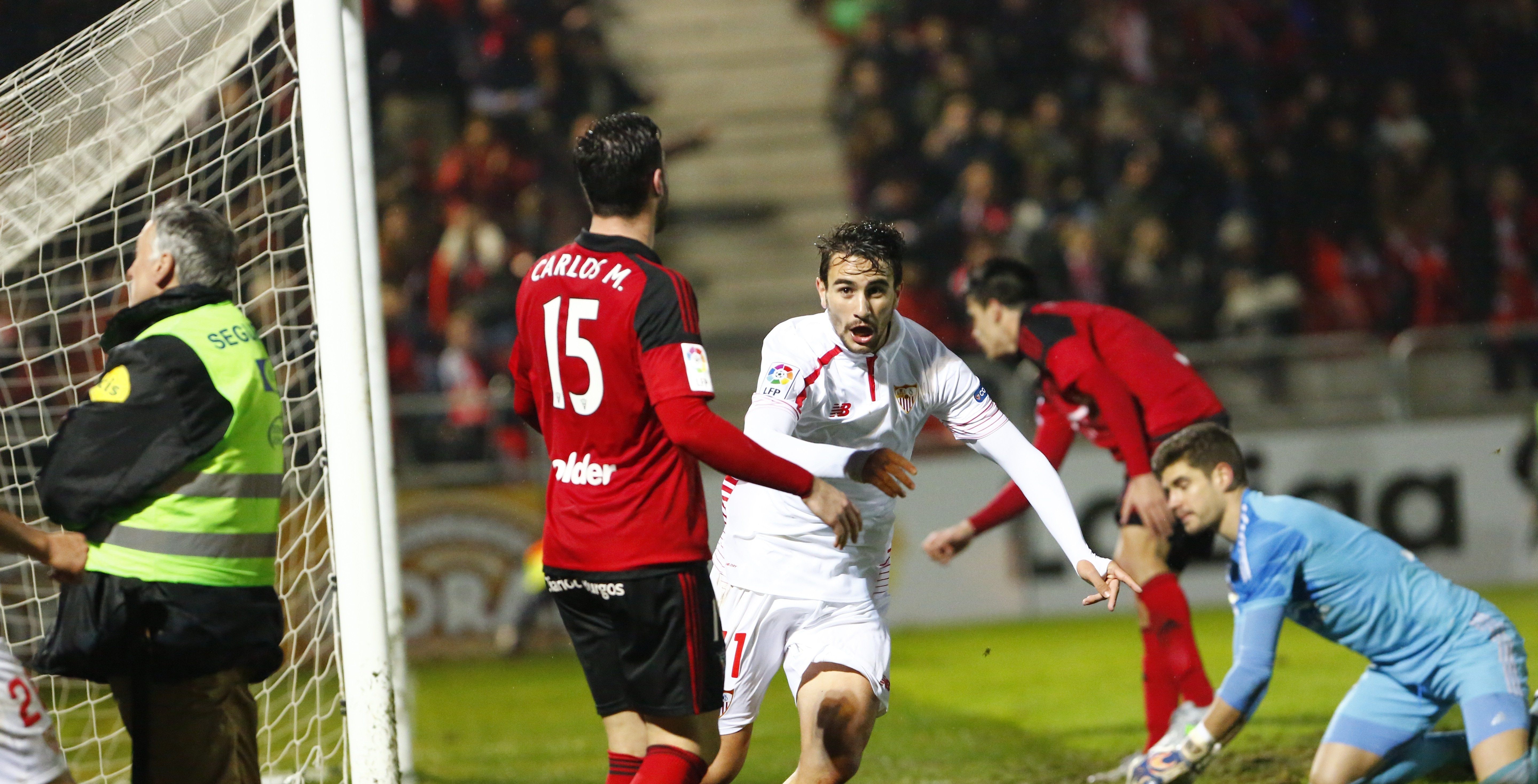 Gol de Juan Muñoz ante el Mirandés