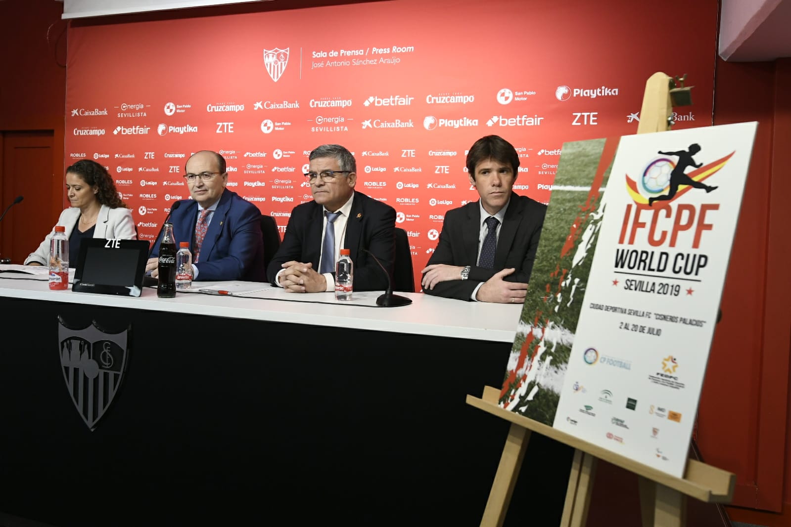Presentación del cartel del Mundial IFCPF DE Fútbol-7
