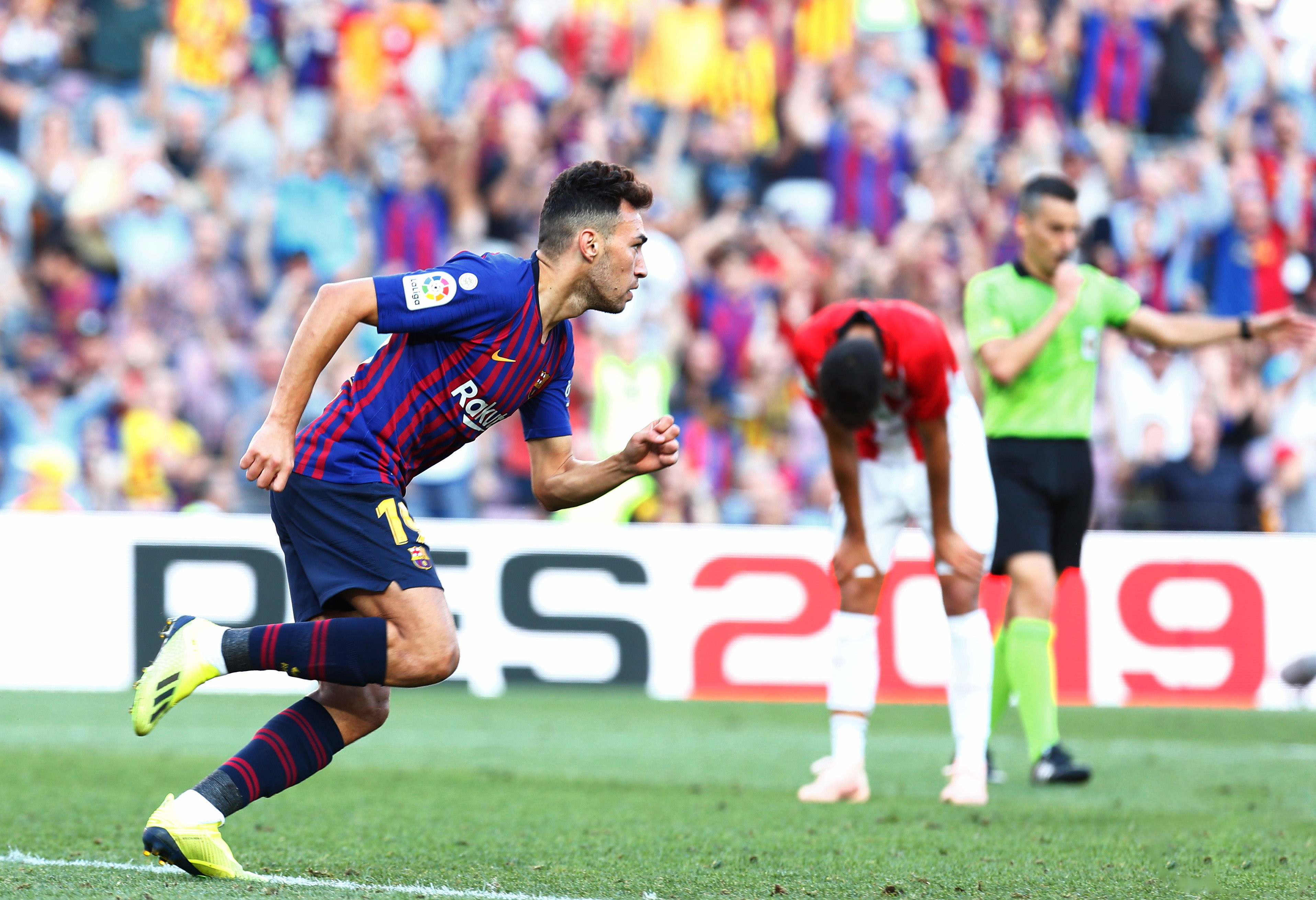 Munir con el FC Barcelona