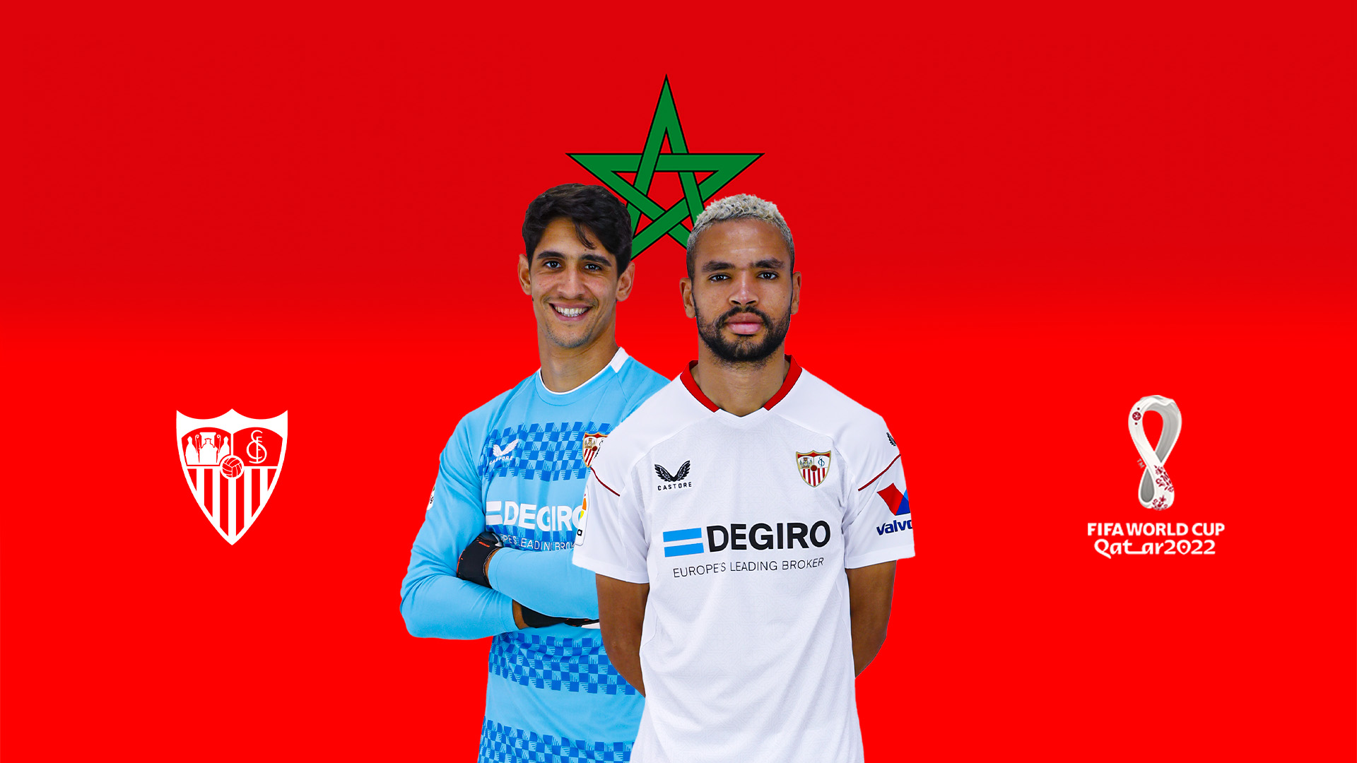 Bono and En-Nesyri, in the Moroccan world cup squad