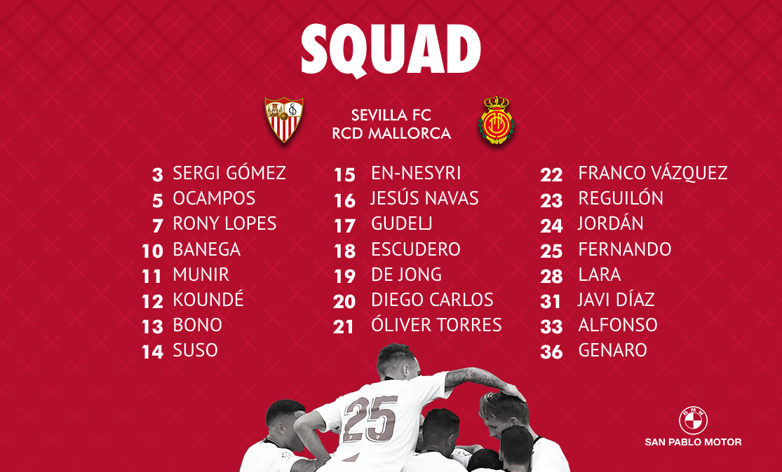 Squad vs RCD Mallorca