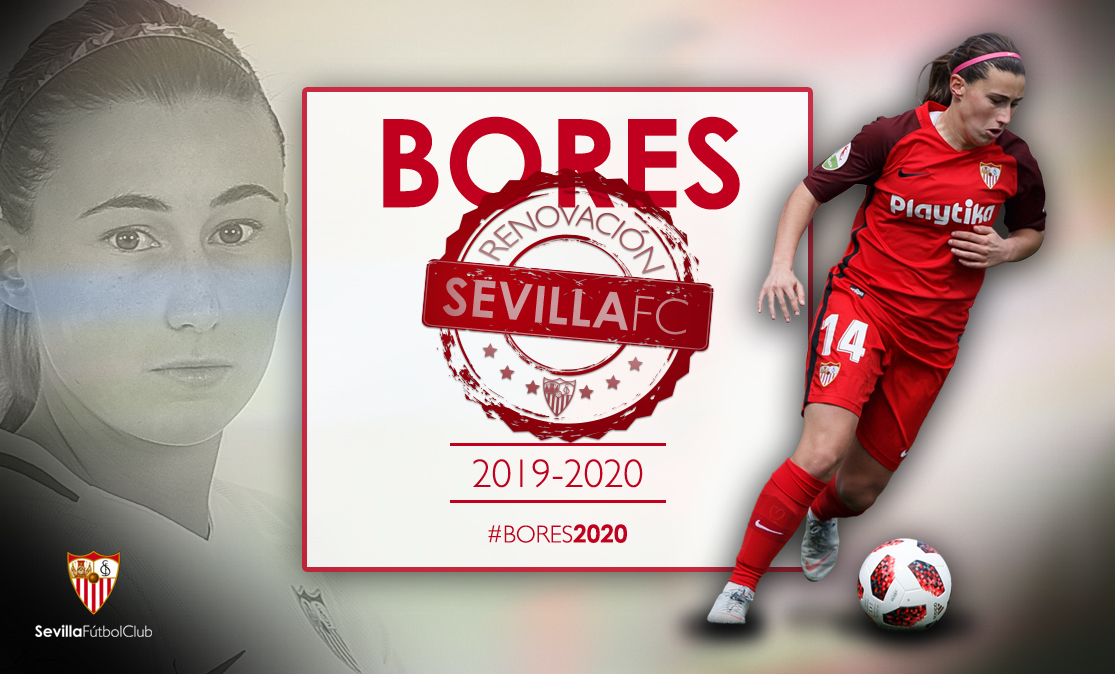 María Bores seguirá siendo sevillista al menos una temporada más tras firmar su renovación hasta 2020 con el primer equipo femenino