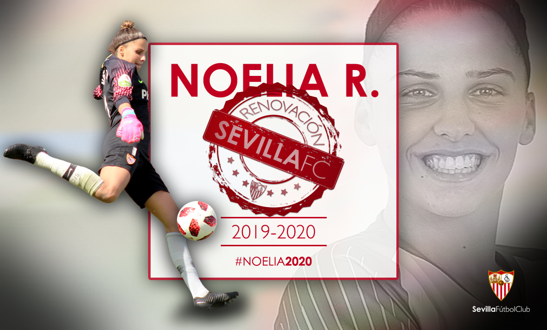 Noelia Ramos, guardameta del primer equipo femenino del Sevilla FC, amplía por una temporada su vínculo con la entidad nervionense