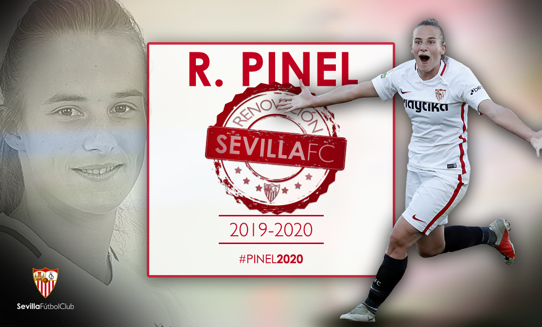 Raquel Pinel, jugadora del primer equipo femenino del Sevilla FC y máxima goleadora la campaña anterior, será sevillista una temporada más
