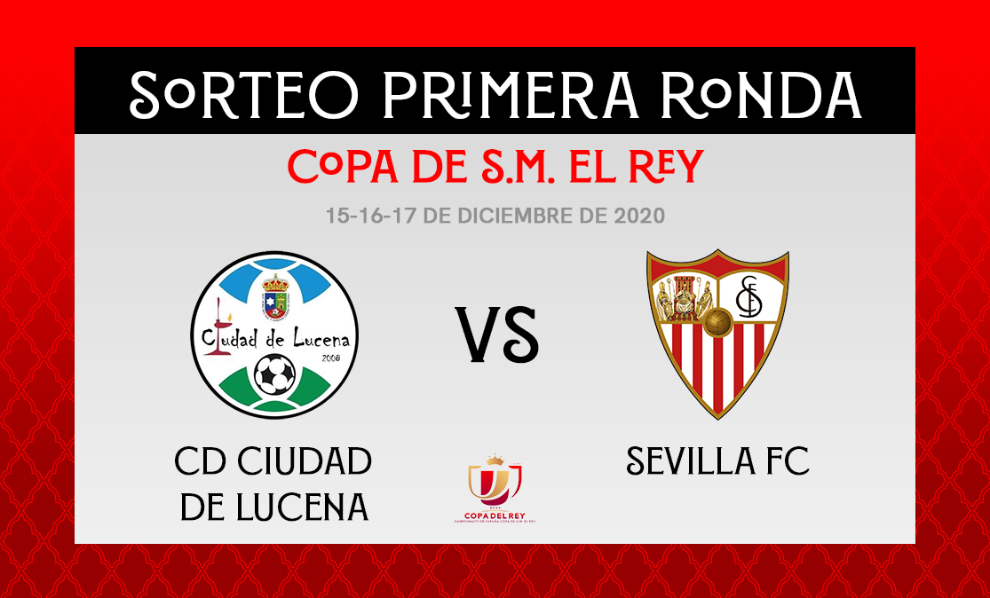 Ciudad de Lucena-Sevilla FC in the first round of the Copa del Rey