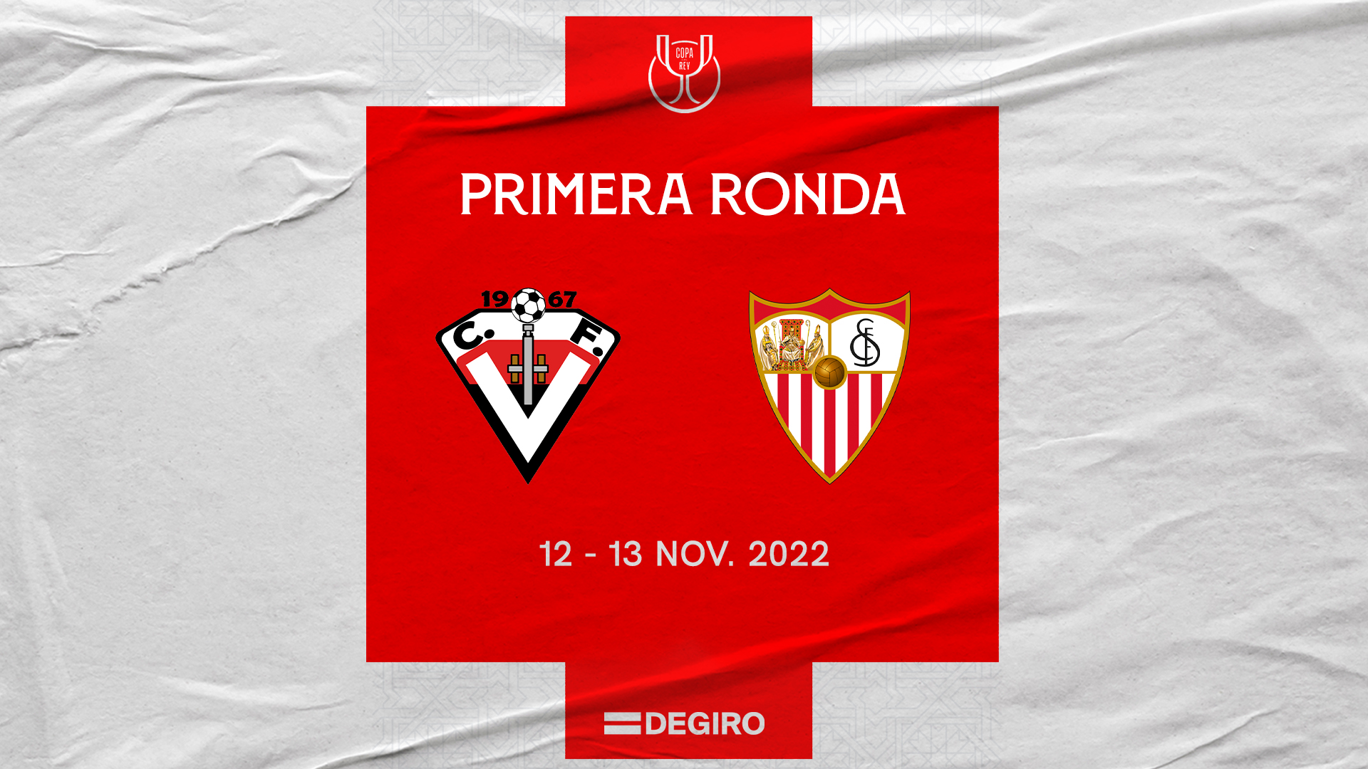 Velarde CF-Sevilla FC en la primera ronda de la Copa del Rey