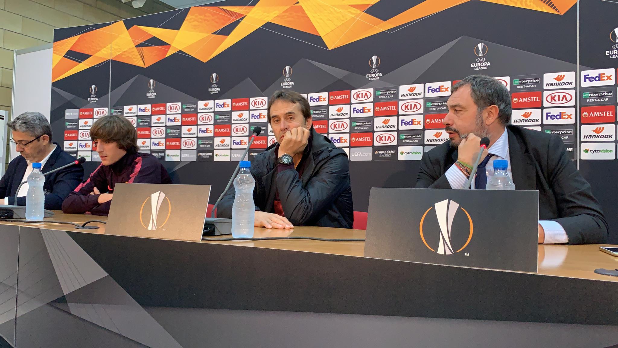 Bryan Gil and Julen Lopetegui's press conference in Cyprus