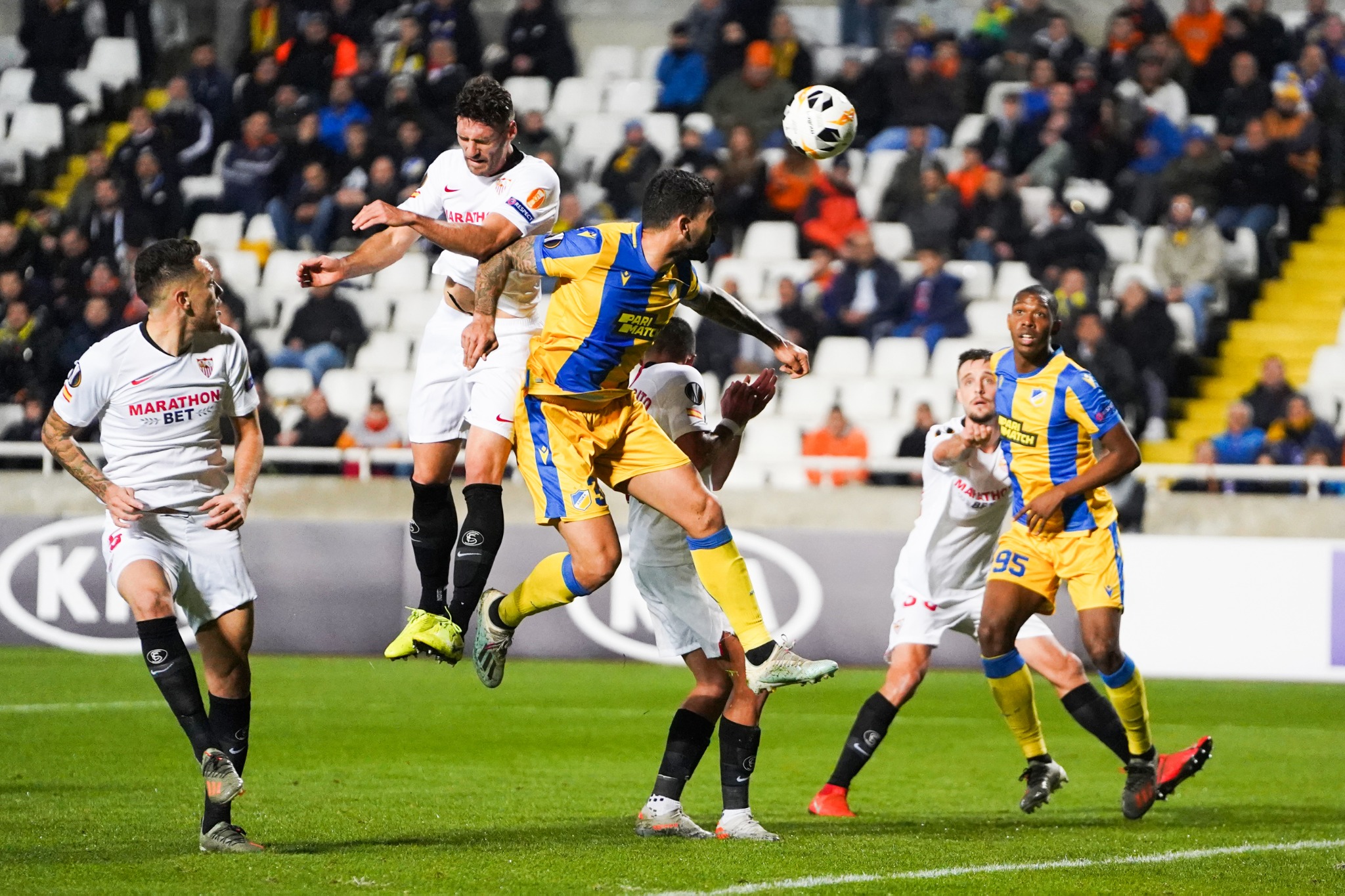 Image from the APOEL FC - Sevilla FC match