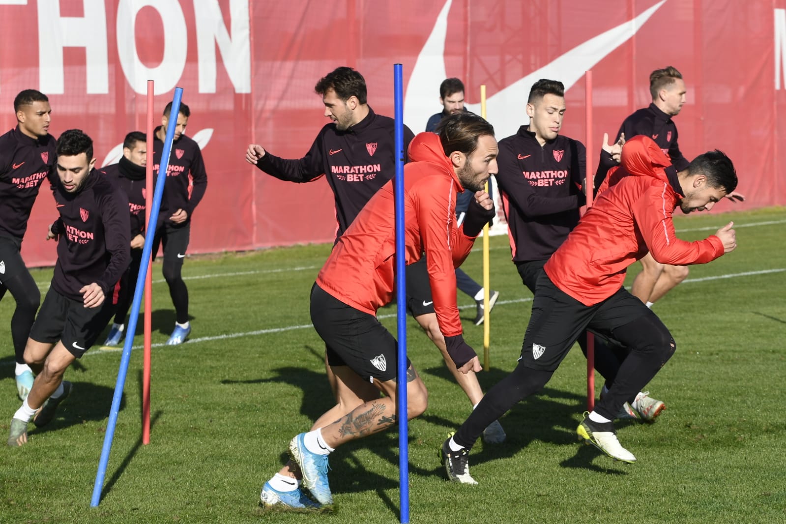 Sevilla FC training, Wednesday 8th January