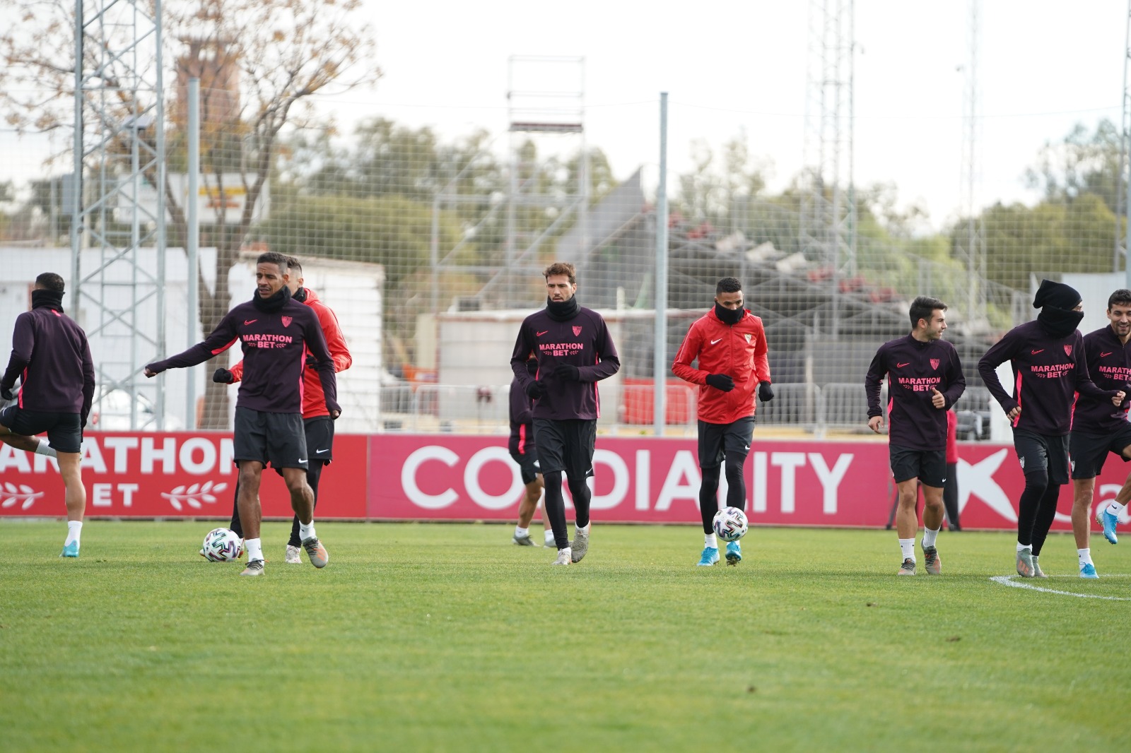 Entrenamiento del Sevilla FC del lunes 20 de enero