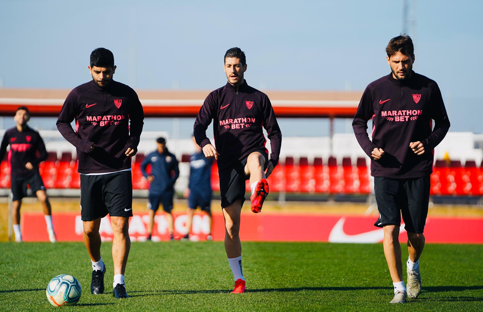 Entrenamiento del Sevilla FC del 6 de febrero