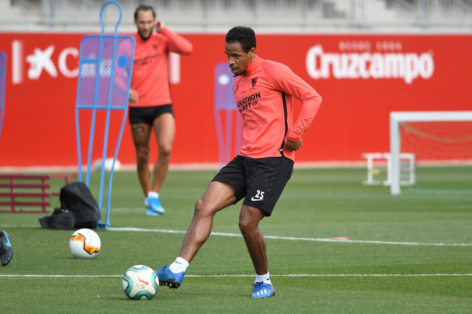 Fernando during a training session, Sunday 10th May