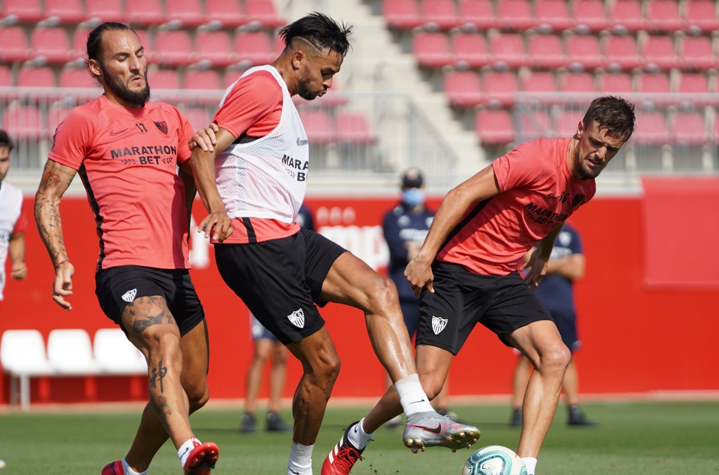 Entrenamiento del Sevilla FC del 14 de julio